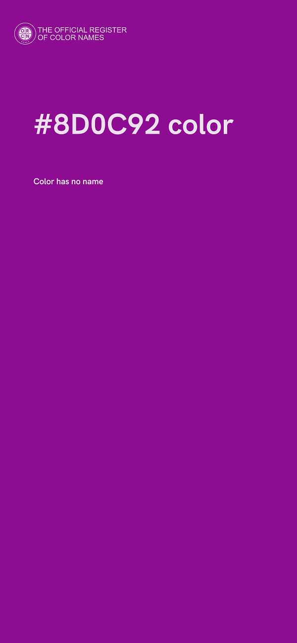 #8D0C92 color image