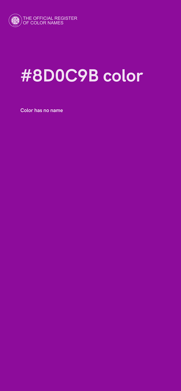 #8D0C9B color image
