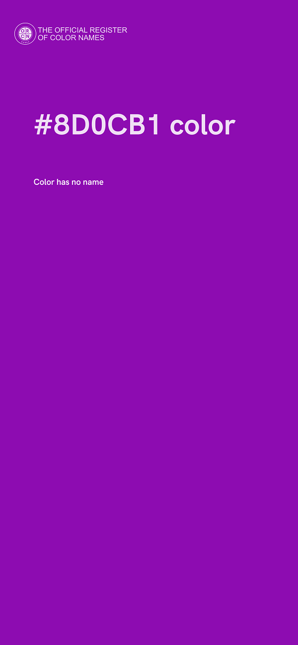 #8D0CB1 color image