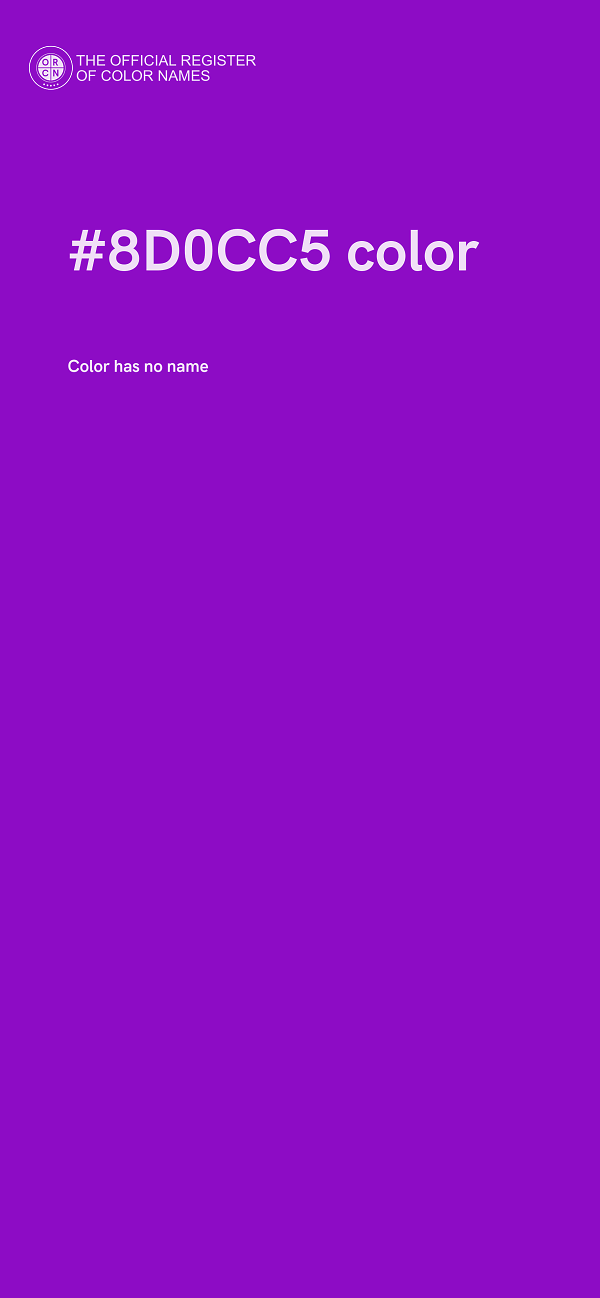 #8D0CC5 color image