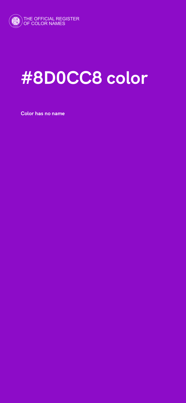 #8D0CC8 color image