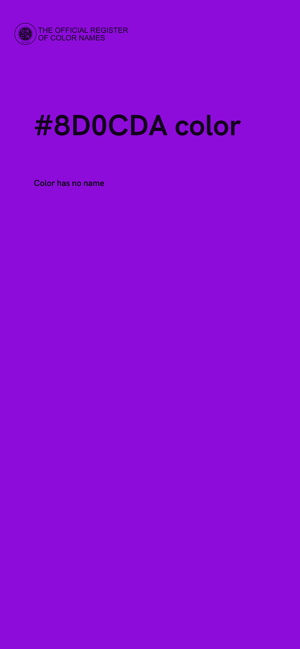 #8D0CDA color image