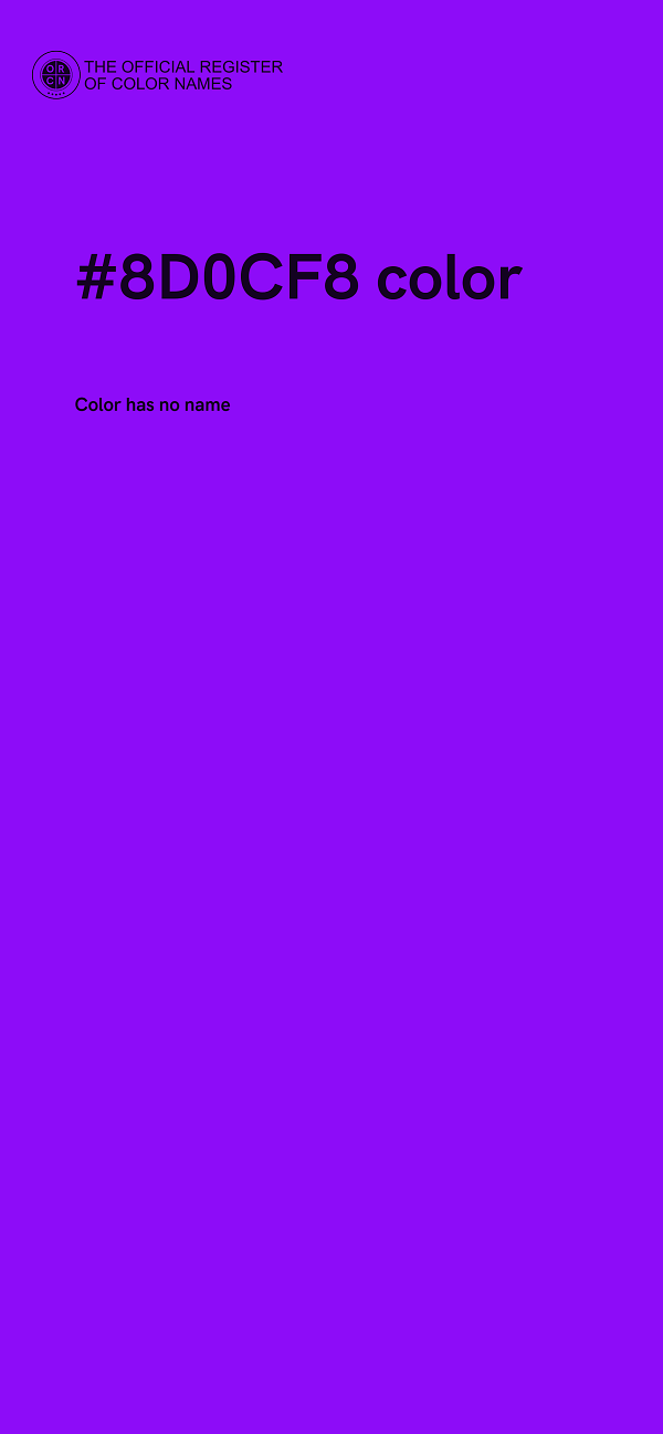 #8D0CF8 color image