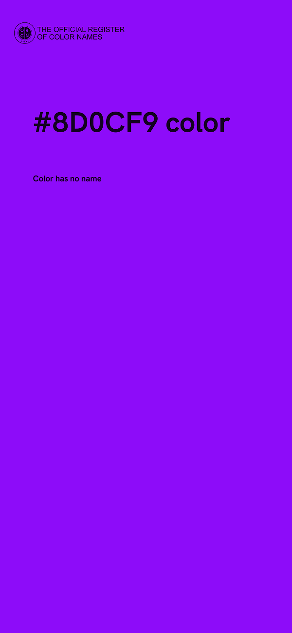 #8D0CF9 color image