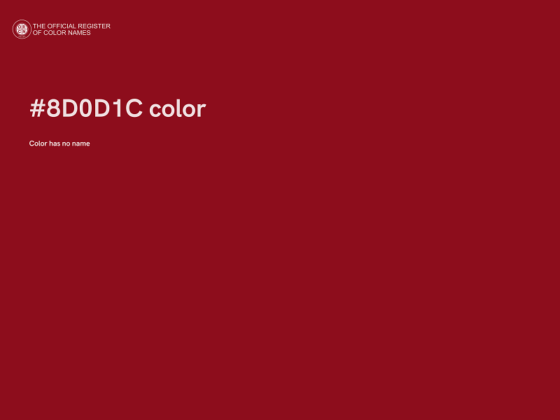 #8D0D1C color image