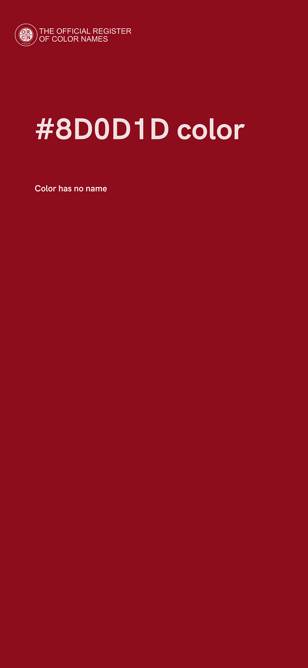#8D0D1D color image