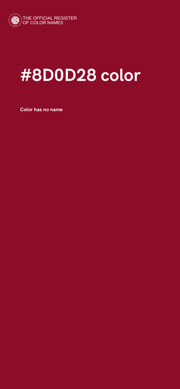 #8D0D28 color image