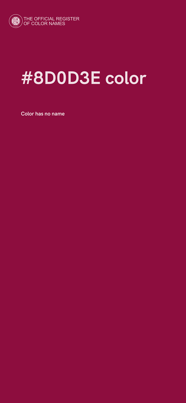 #8D0D3E color image