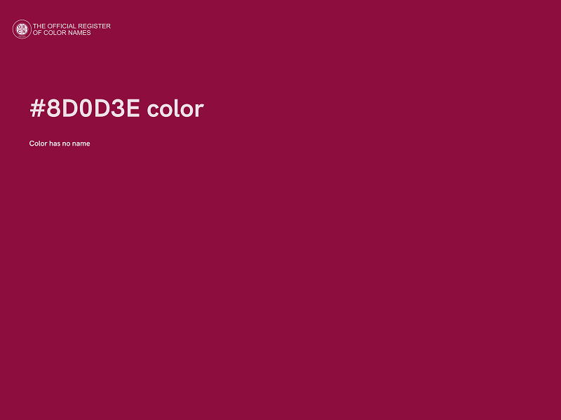 #8D0D3E color image