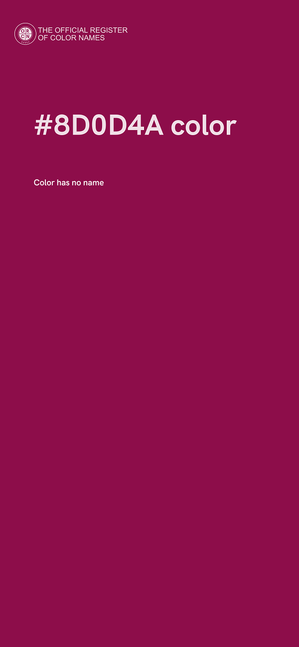 #8D0D4A color image