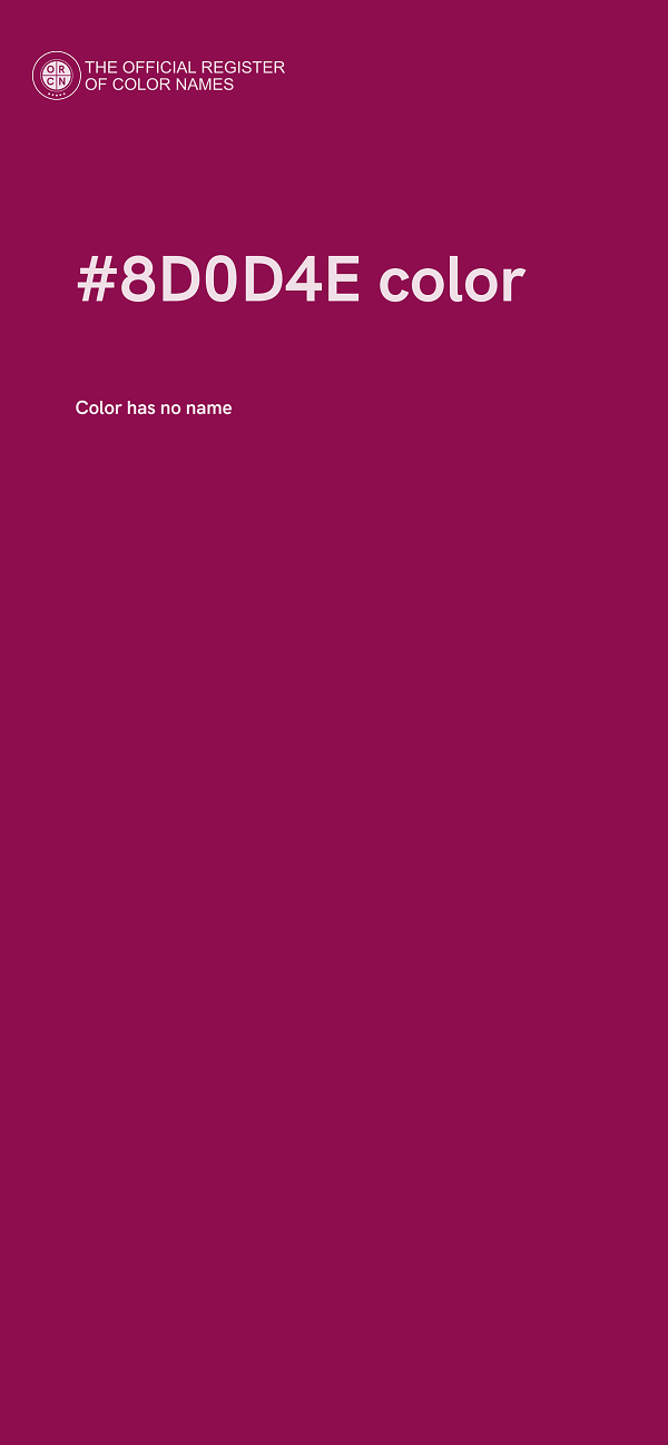 #8D0D4E color image