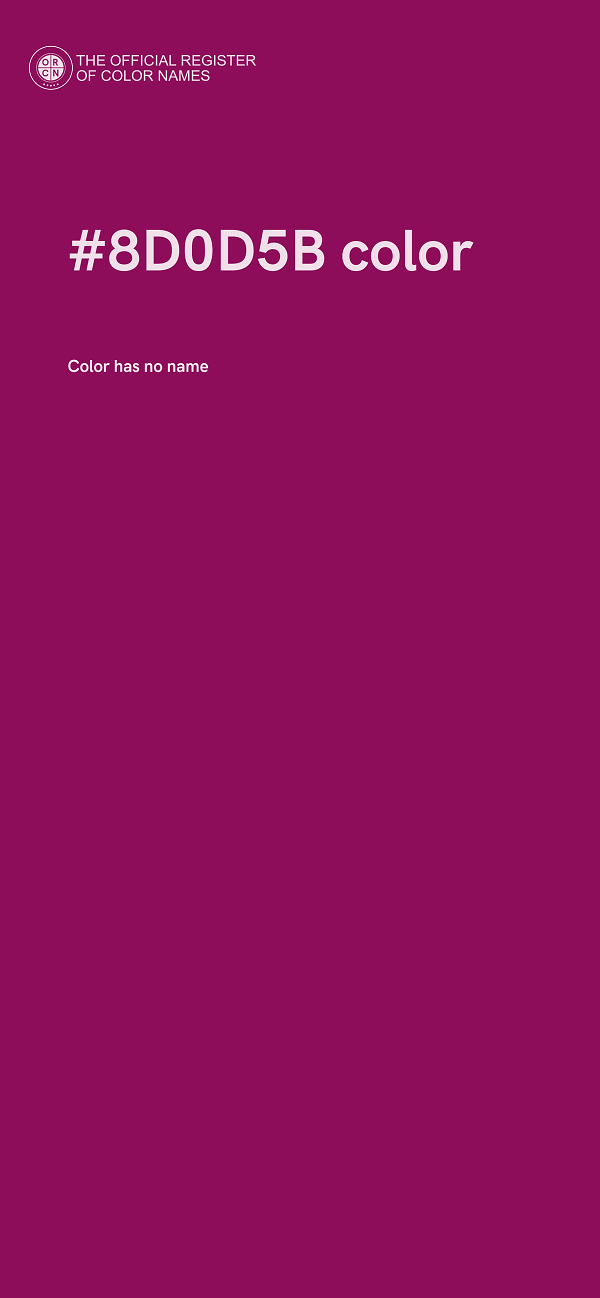 #8D0D5B color image