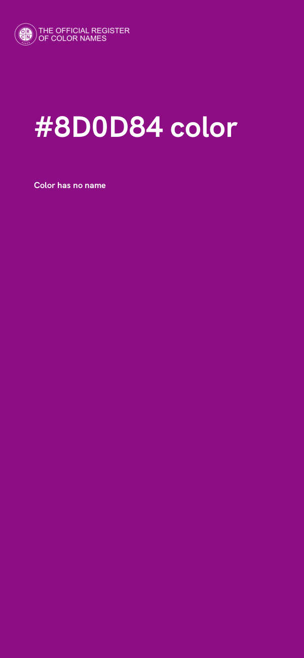 #8D0D84 color image