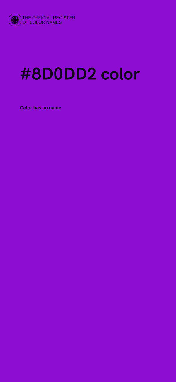 #8D0DD2 color image