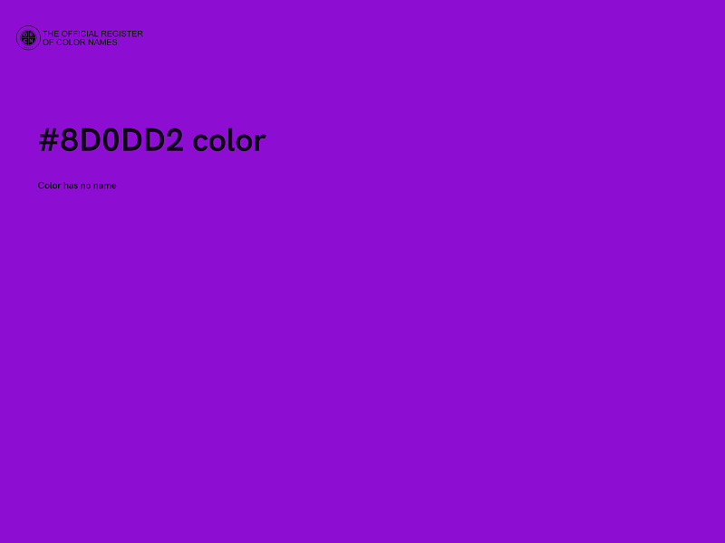 #8D0DD2 color image