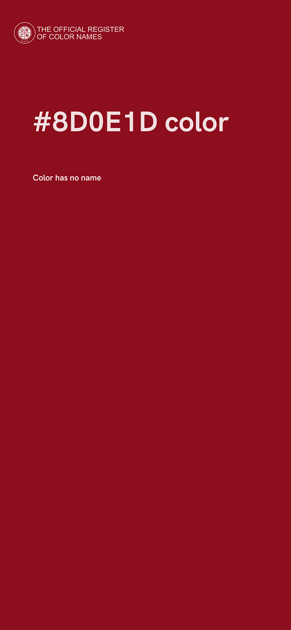 #8D0E1D color image