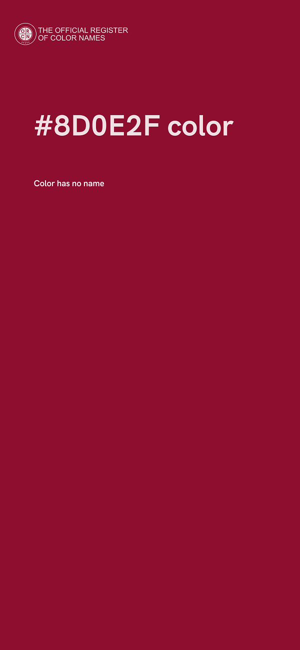 #8D0E2F color image