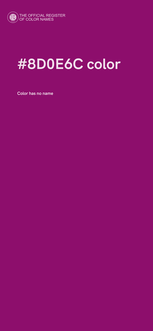 #8D0E6C color image