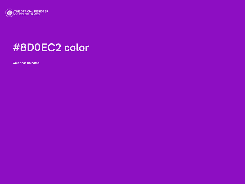 #8D0EC2 color image