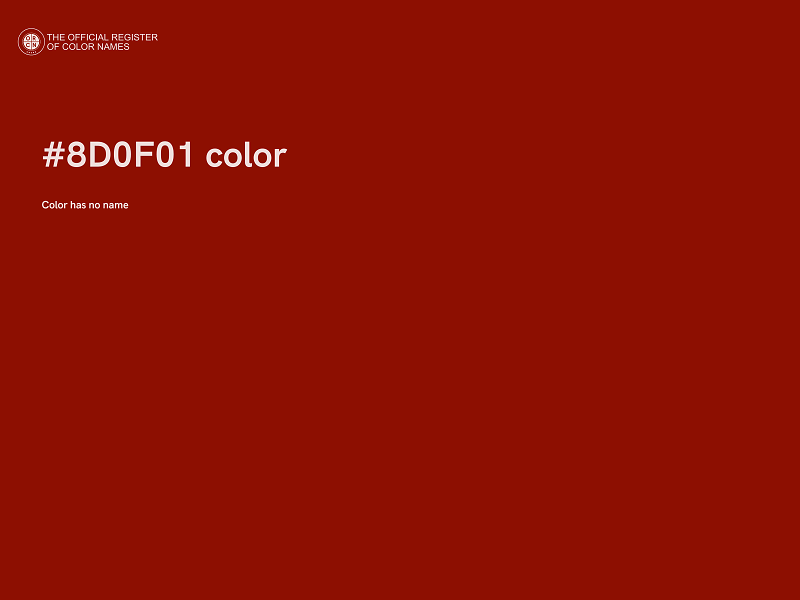 #8D0F01 color image