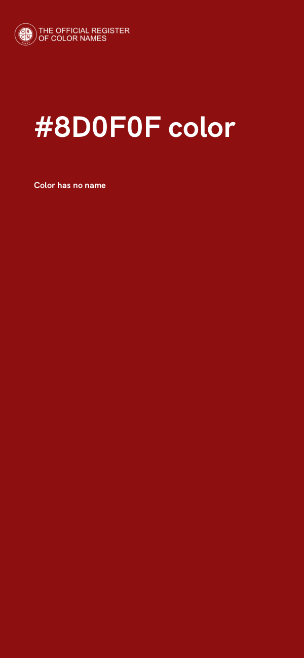 #8D0F0F color image