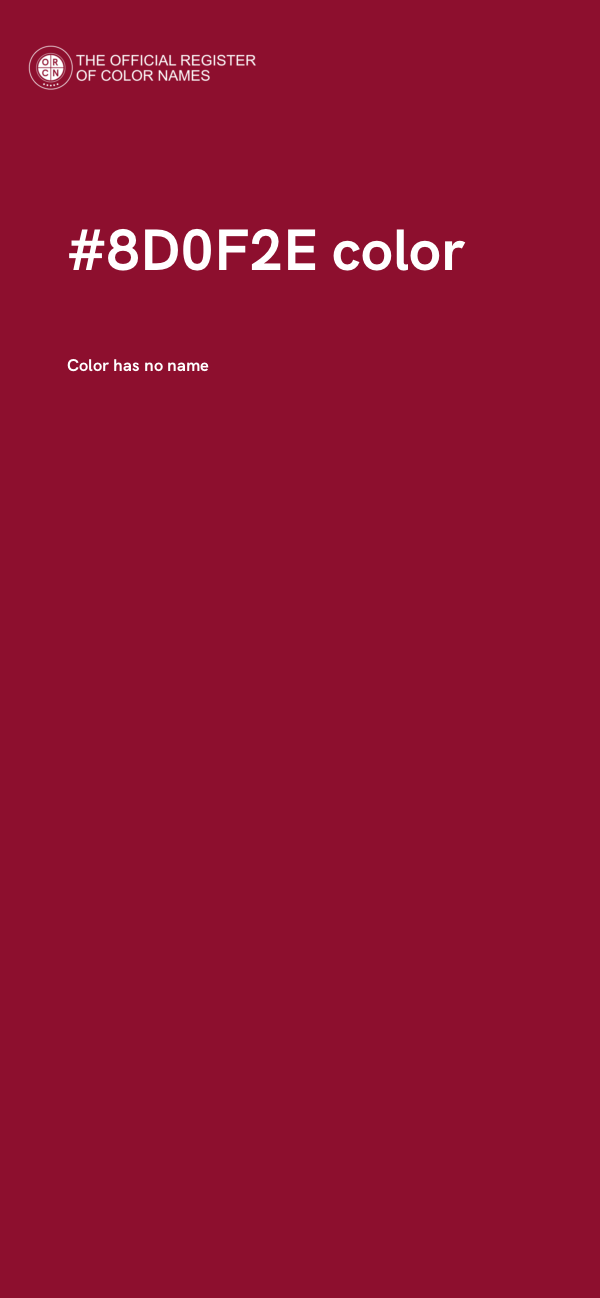 #8D0F2E color image
