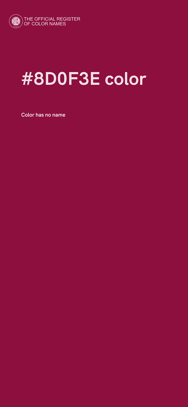 #8D0F3E color image