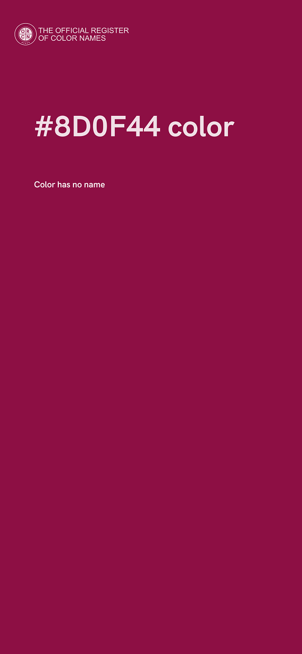 #8D0F44 color image