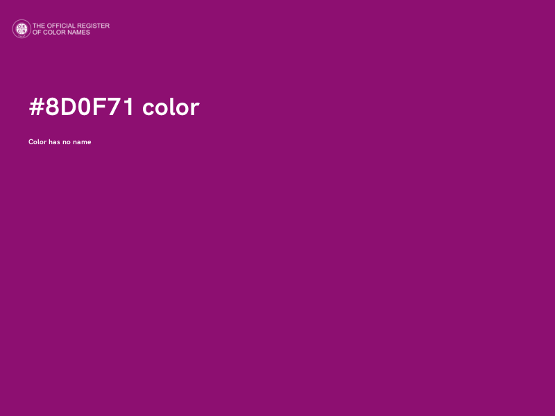 #8D0F71 color image