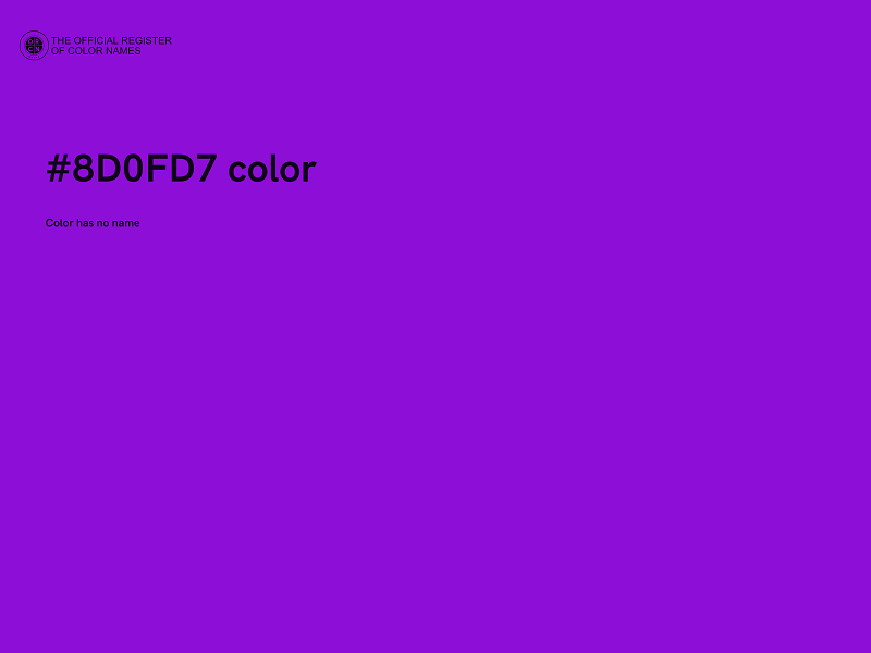#8D0FD7 color image