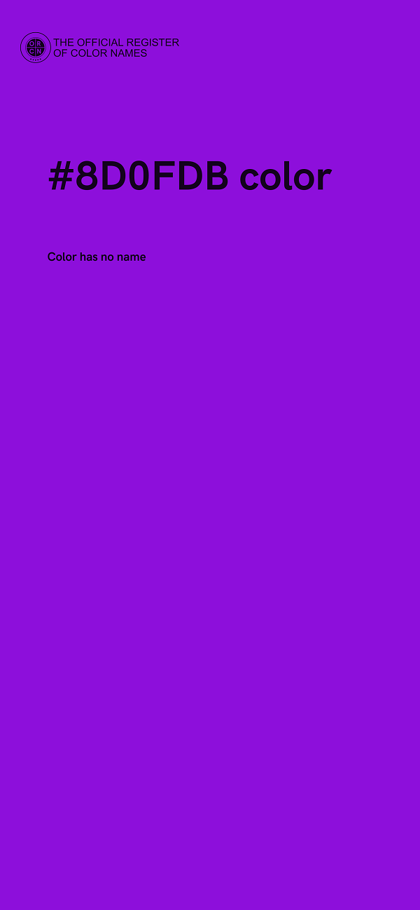 #8D0FDB color image