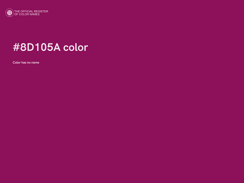 #8D105A color image