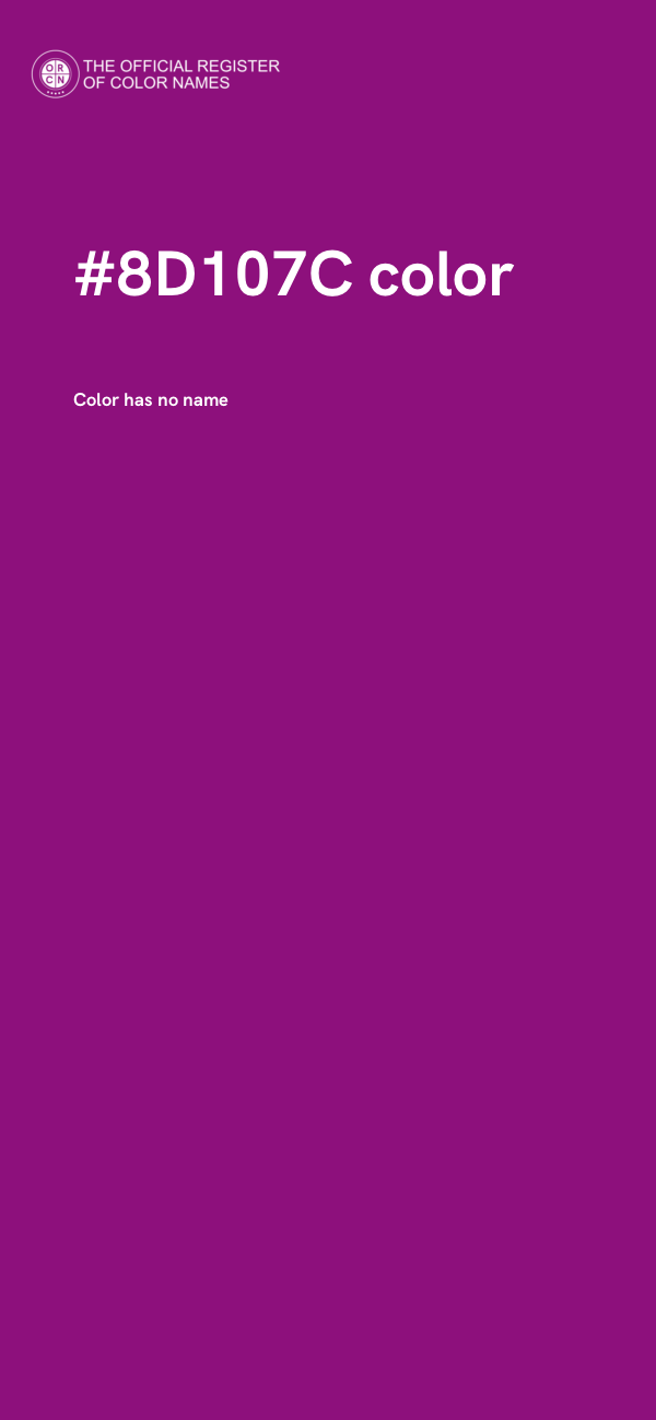 #8D107C color image