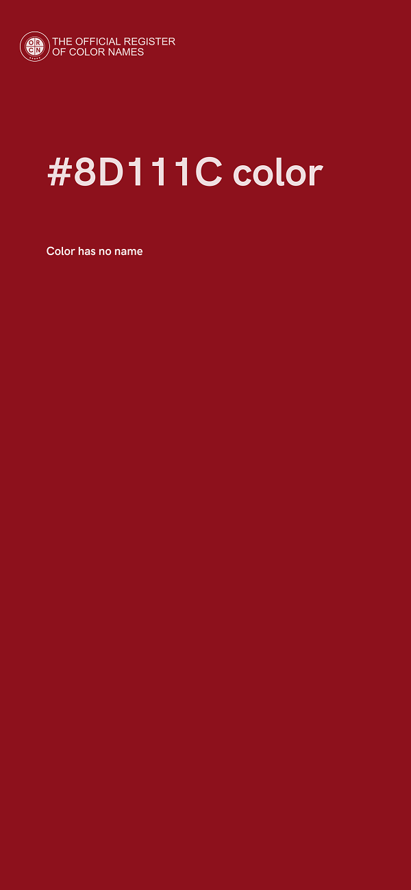 #8D111C color image