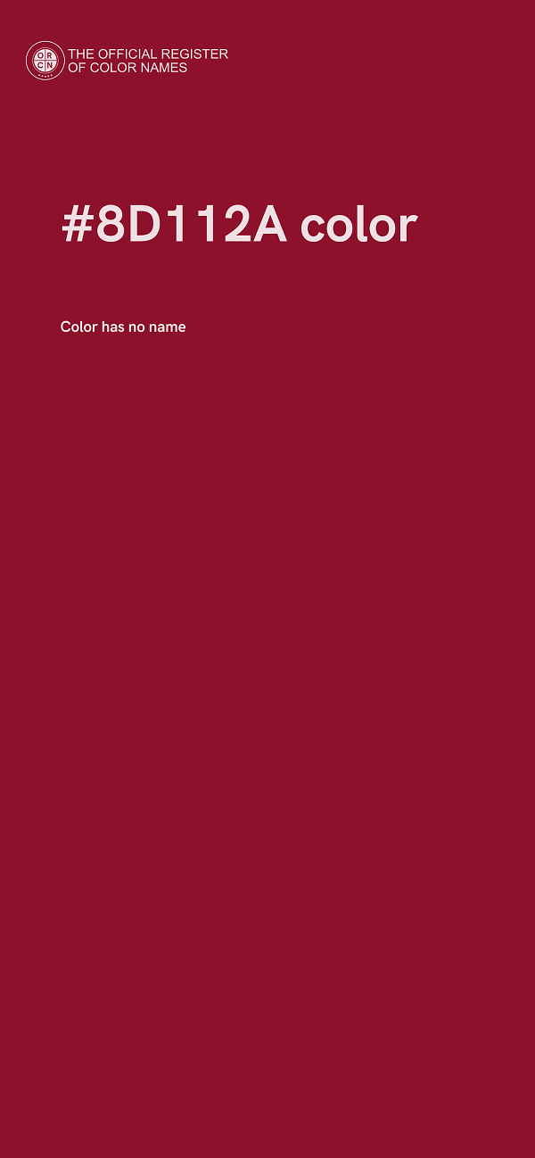 #8D112A color image