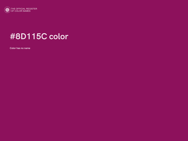 #8D115C color image