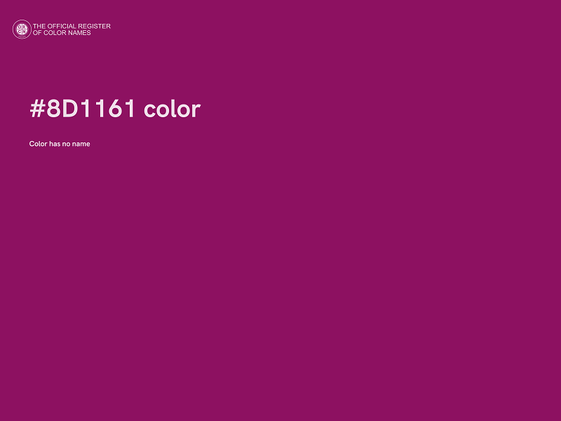 #8D1161 color image