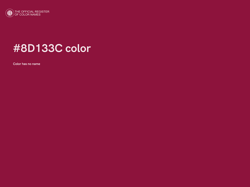 #8D133C color image