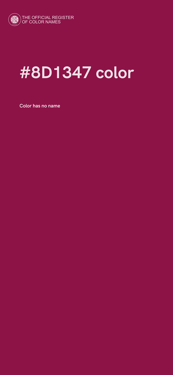 #8D1347 color image