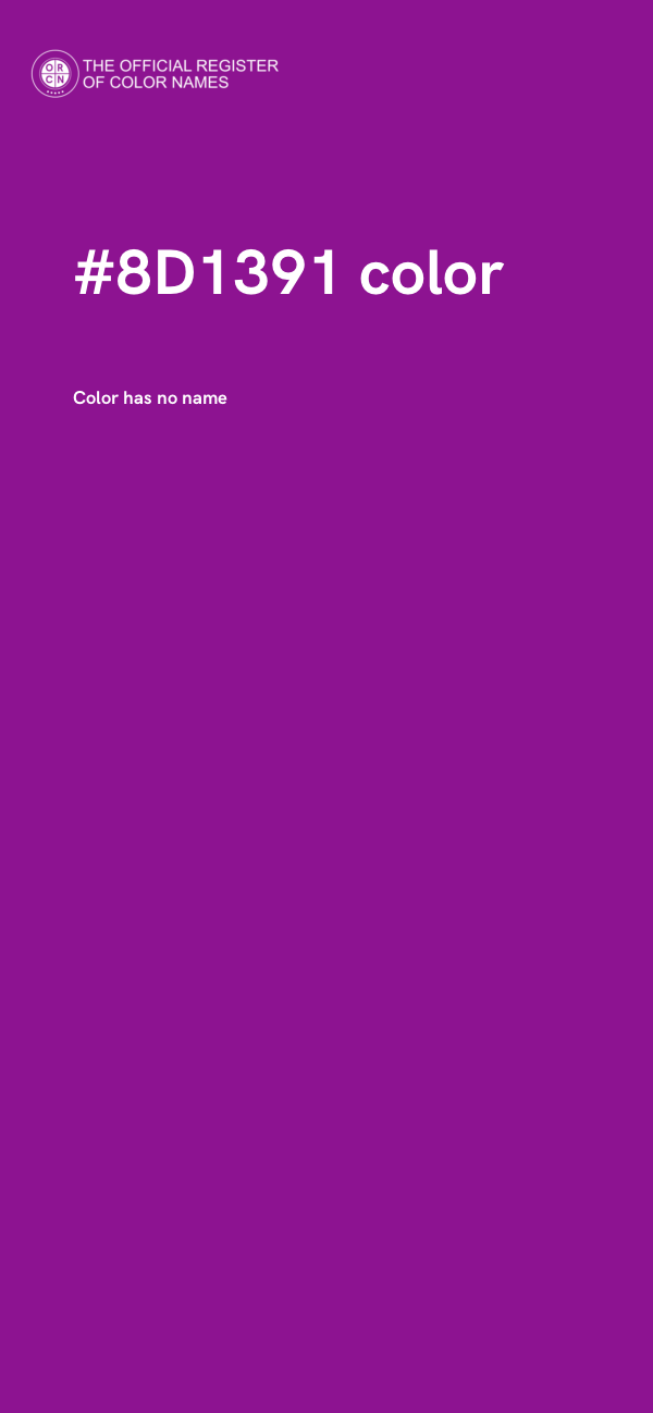 #8D1391 color image