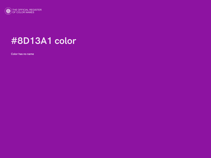 #8D13A1 color image