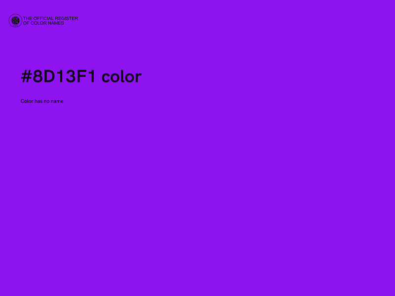 #8D13F1 color image