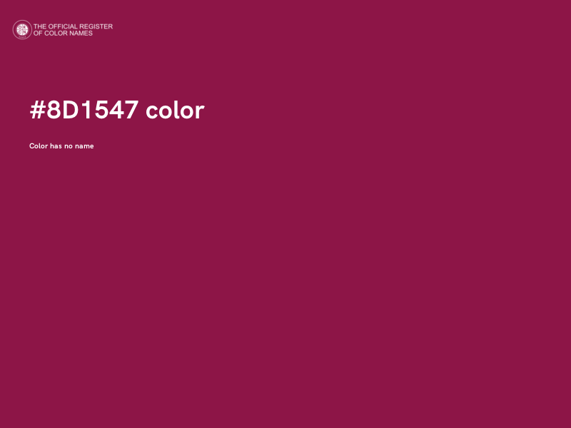 #8D1547 color image