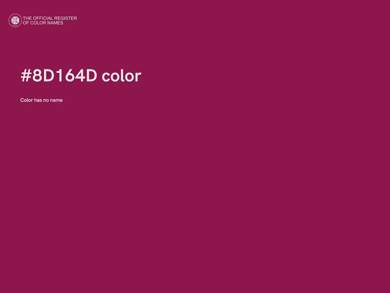 #8D164D color image