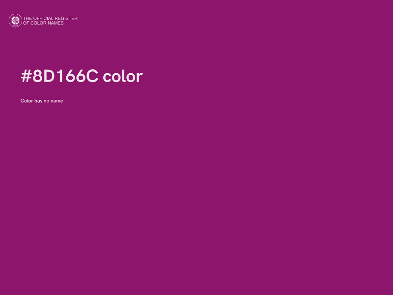 #8D166C color image
