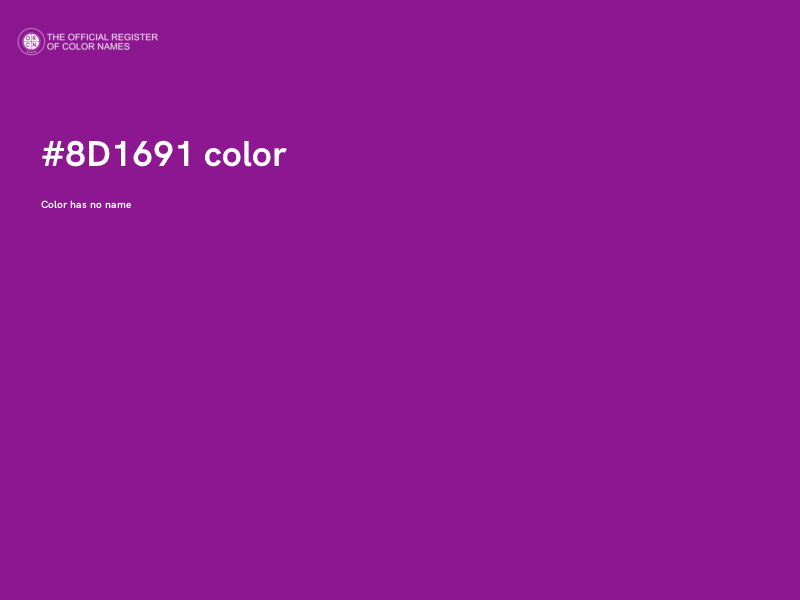 #8D1691 color image