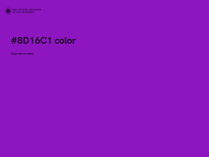 #8D16C1 color image