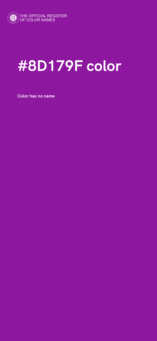 #8D179F color image