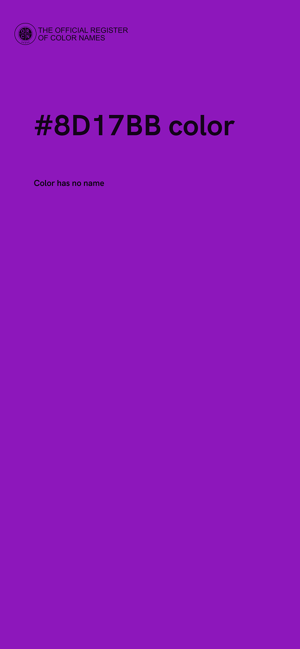 #8D17BB color image