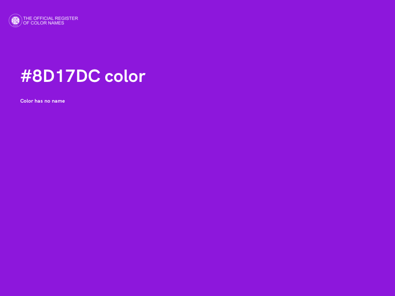 #8D17DC color image